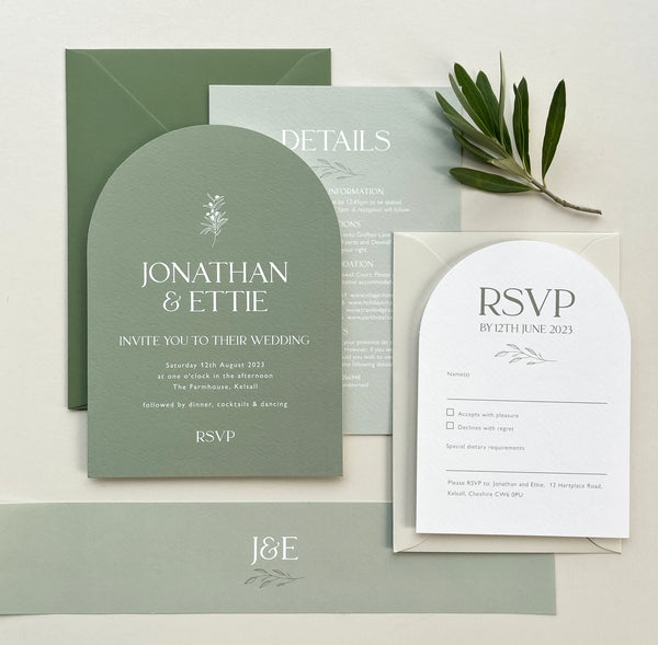 Ettie Arch Wedding Invitation