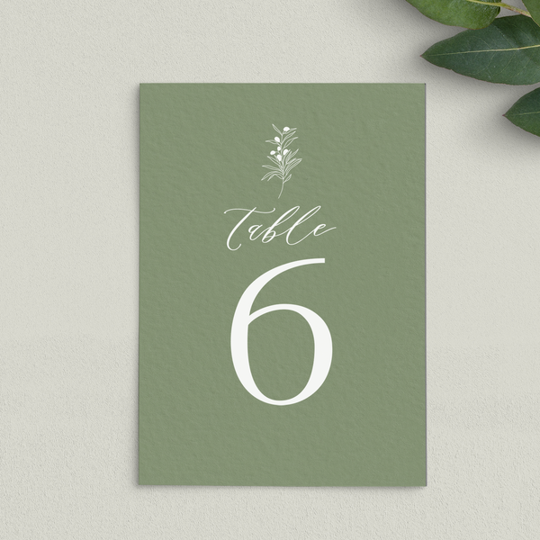 Ettie Table numbers