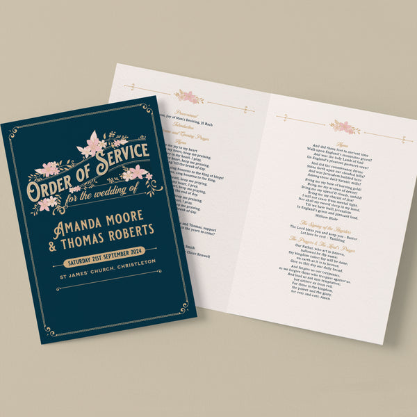 Lizzie Order of Service booklets