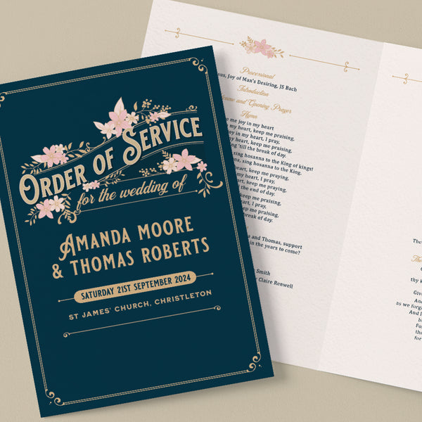 Lizzie Order of Service booklets