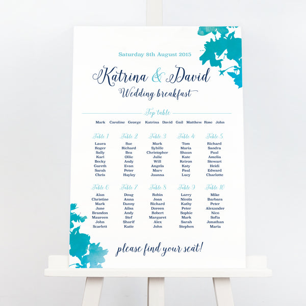 Blossom Wedding Table Plan - Project Pretty