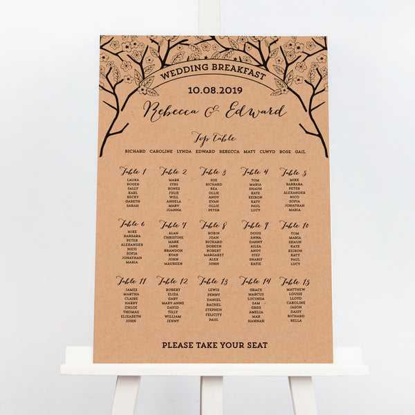 Enchanted Forest Table Plan - Project Pretty