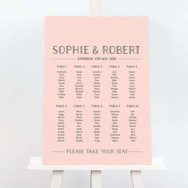 Millie Table Plan - Project Pretty