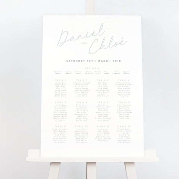 Rachel Table Plan - Project Pretty