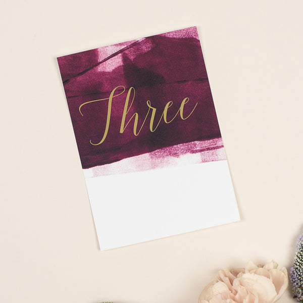 Grace table numbers - Project Pretty