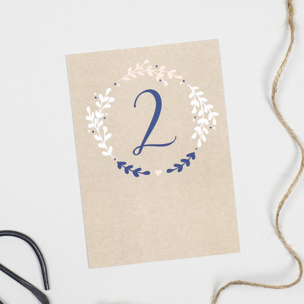 Hannah table numbers - Project Pretty