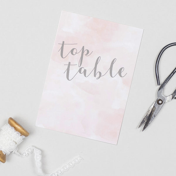 Romance table numbers - Project Pretty