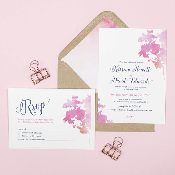 Blossom RSVP card - Project Pretty