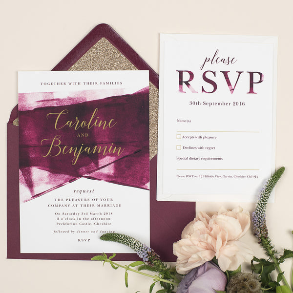 Grace RSVP card - Project Pretty