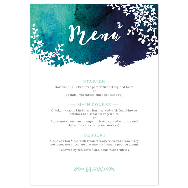 Helena Menu Cards - Project Pretty